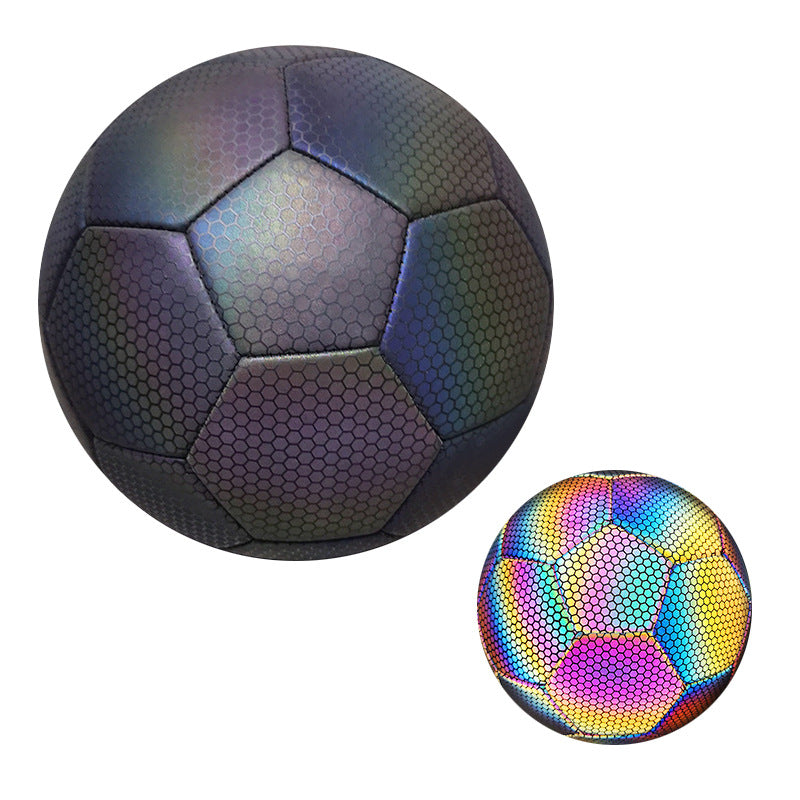 PU Reflective Football Training Ball Low Elastic