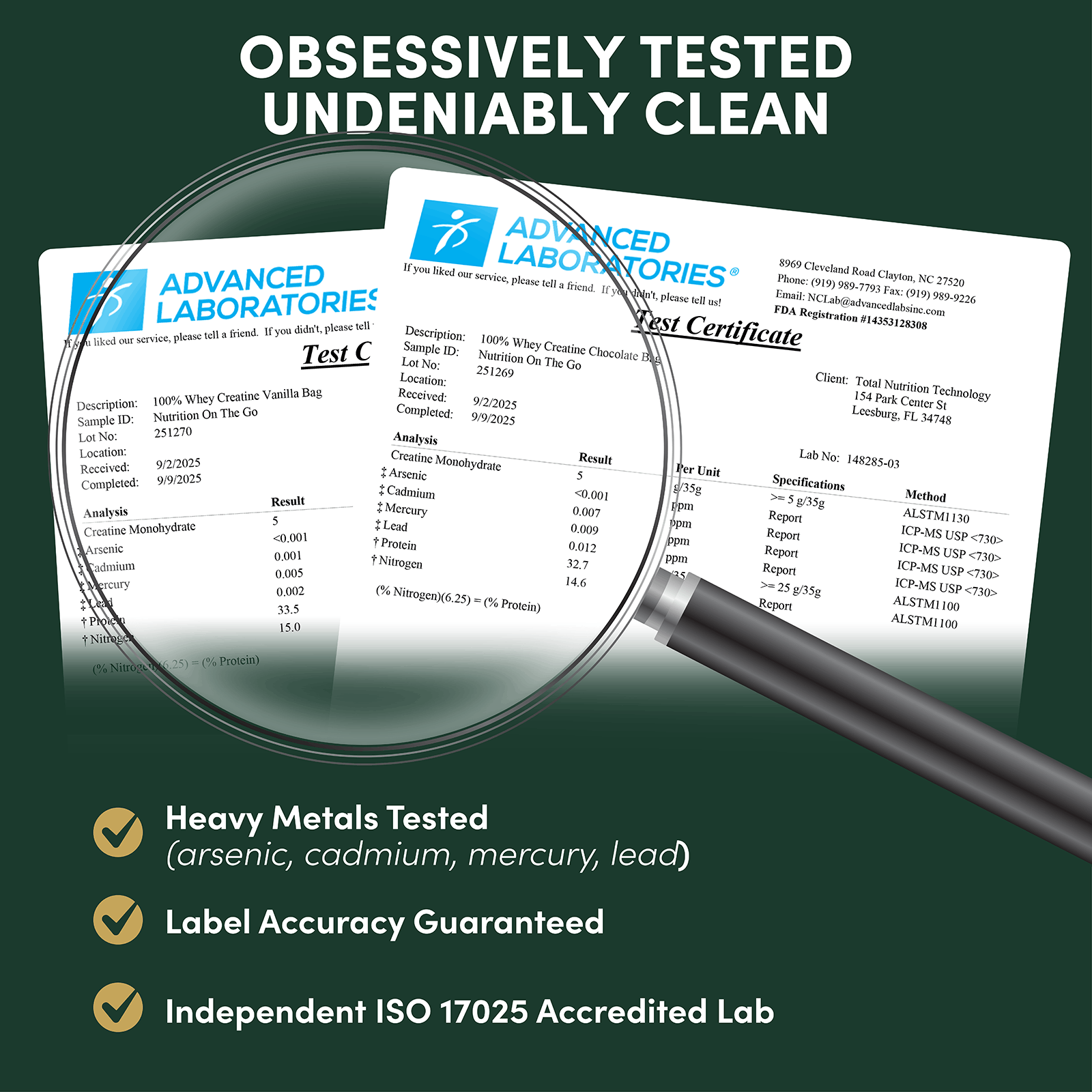 Whey Protein Isolate with Creatine Single Serve Packets