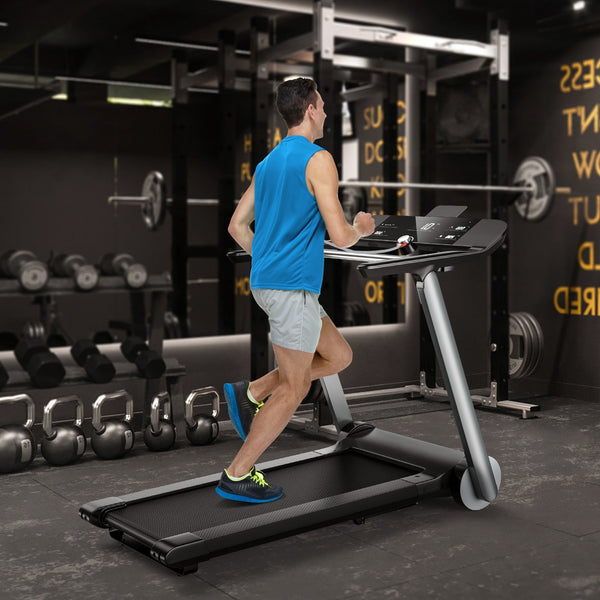 Italian Folding Treadmill with Heart Rate Monitoring Features