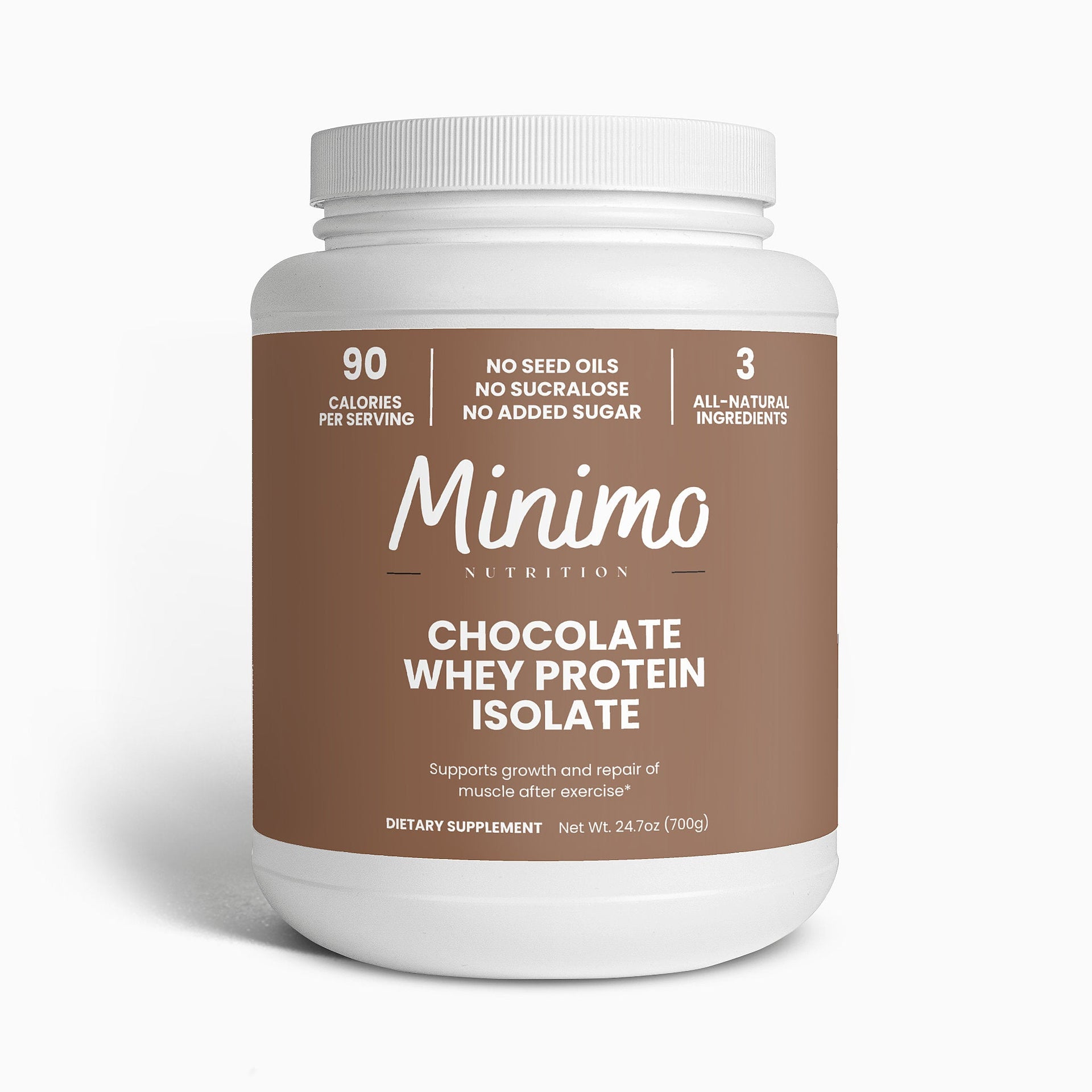 Chocolate Whey Isolate Protein Powder 1.54lb