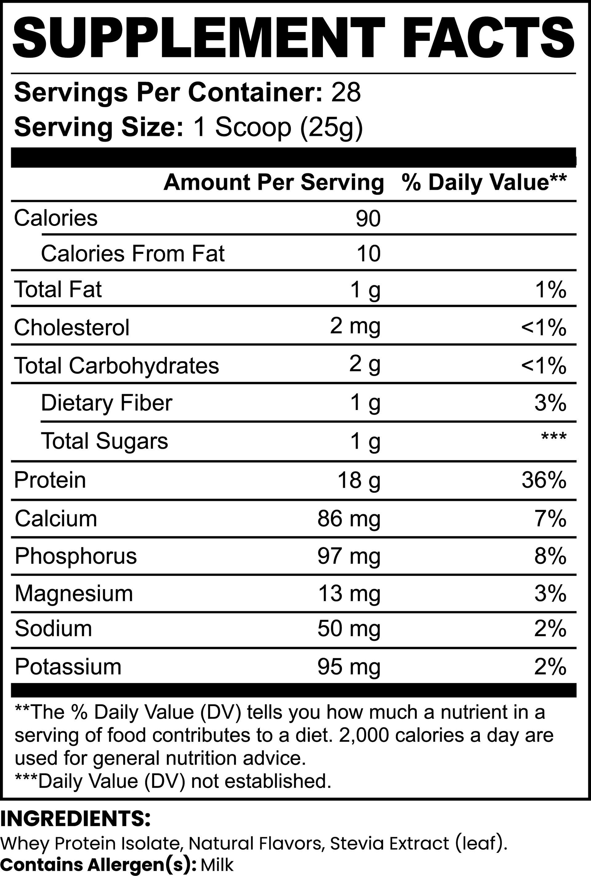 Chocolate Whey Isolate Protein Powder 1.54lb