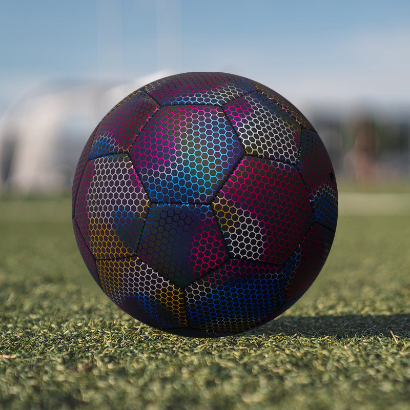 PU Reflective Football Training Ball Low Elastic