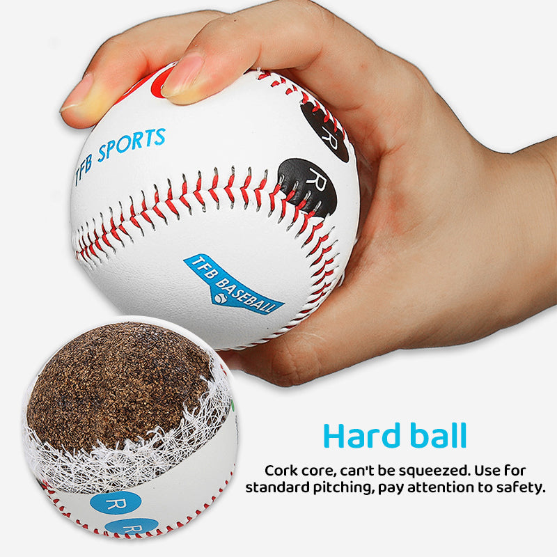 9 Inch Training Baseball with Finger Placement Markers
