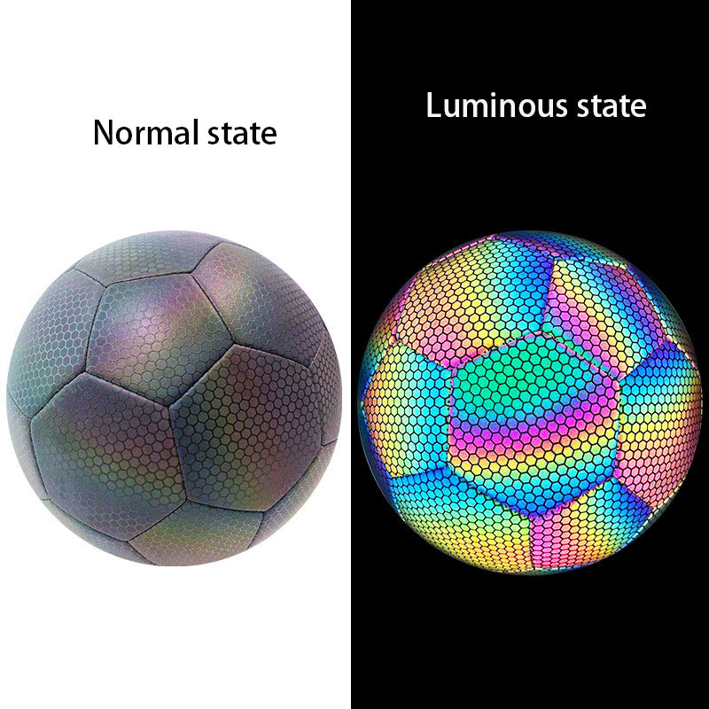 PU Reflective Football Training Ball Low Elastic
