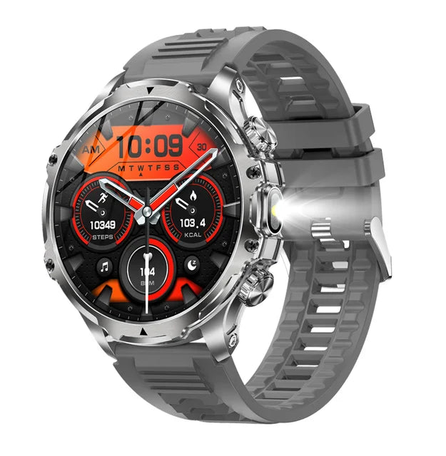 Smart Watch with Flashlight Fitness Tracker