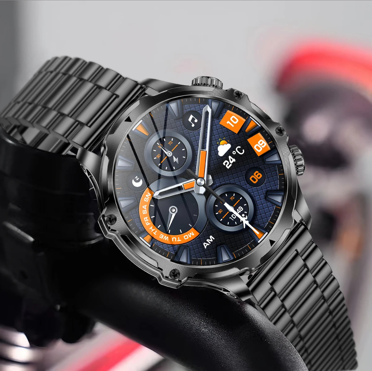 Smart Watch with Flashlight Fitness Tracker