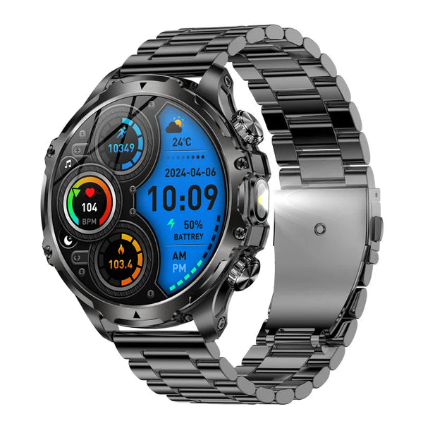 Smart Watch with Flashlight Fitness Tracker