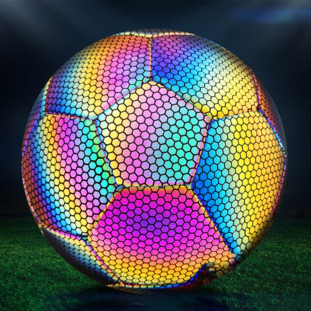 PU Reflective Football Training Ball Low Elastic