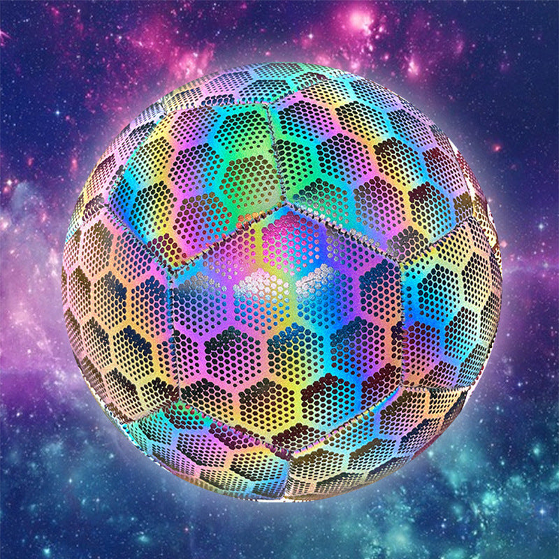 PU Reflective Football Training Ball Low Elastic