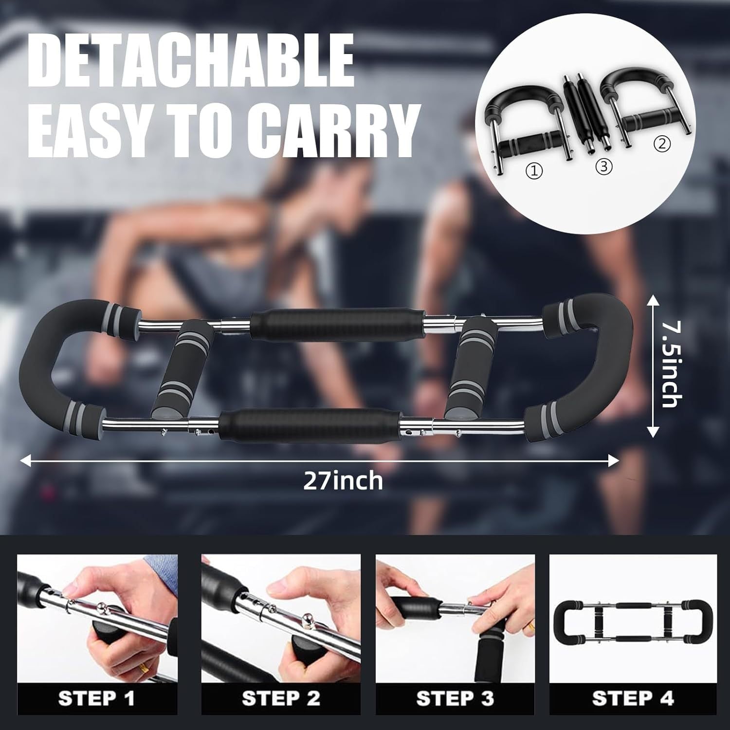 Adjustable U-Shaped Arm and Chest Strength Trainer