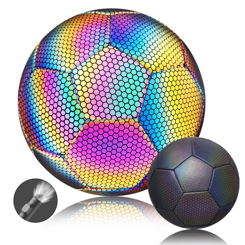 PU Reflective Football Training Ball Low Elastic