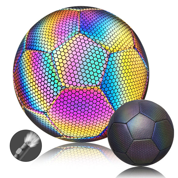 PU Reflective Football Training Ball Low Elastic