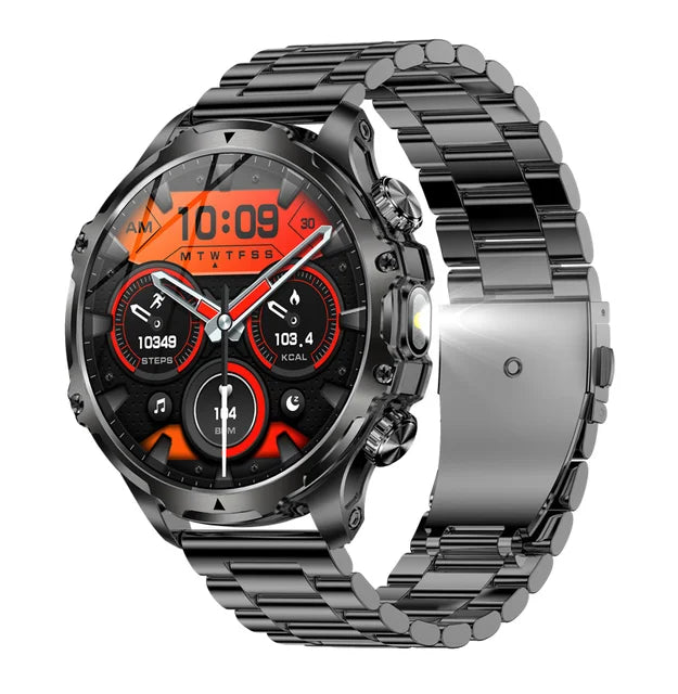 Smart Watch with Flashlight Fitness Tracker