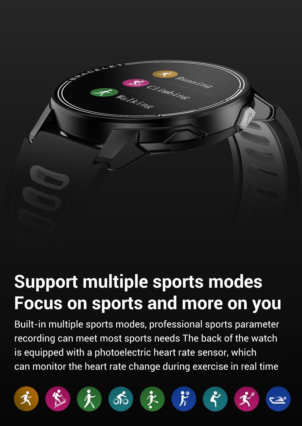 IP68 Waterproof Professional Smart Watch Fitness Tracker