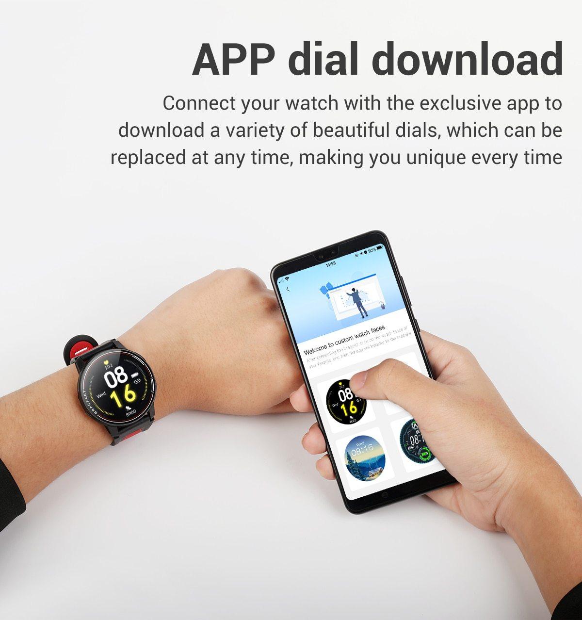 IP68 Waterproof Professional Smart Watch Fitness Tracker