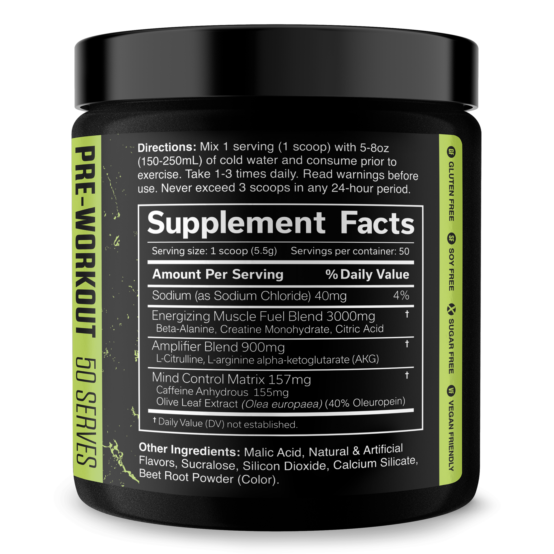 Pre-Workout Supplement for Fitness Energy