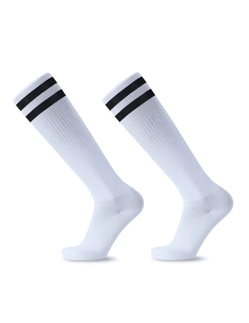 Striped Athletic Socks for Sports and Daily Wear