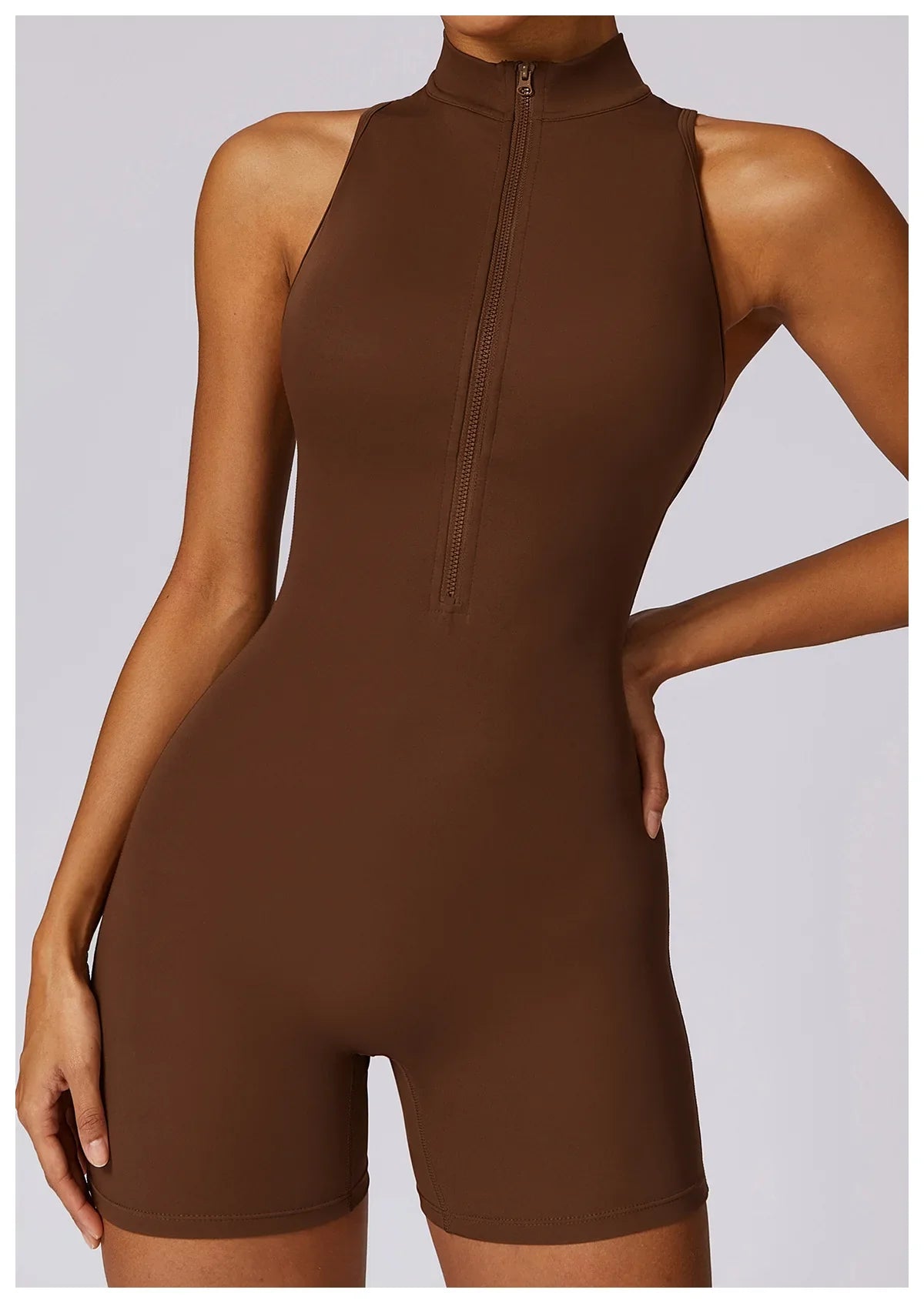 Women's Sleeveless Slim Fit Activewear Jumpsuit