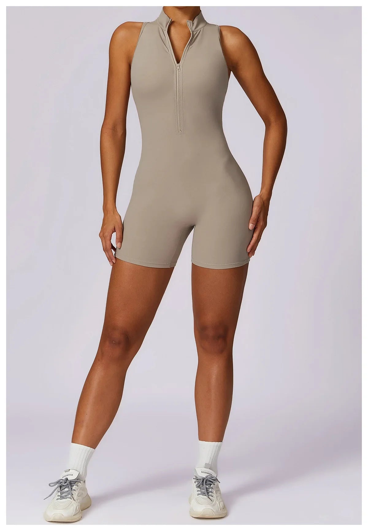 Women's Sleeveless Slim Fit Activewear Jumpsuit