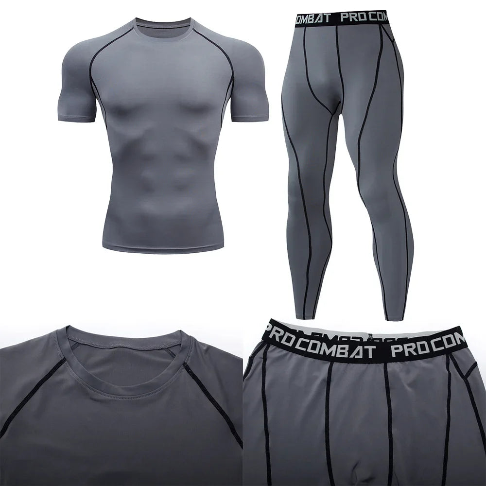 Men's Compression Fitness Gear for Gym Training