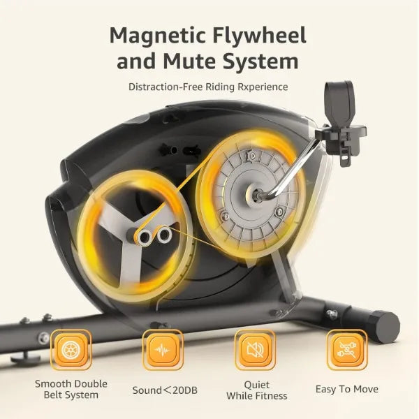 Recumbent Magnetic Exercise Bike for Home Workouts