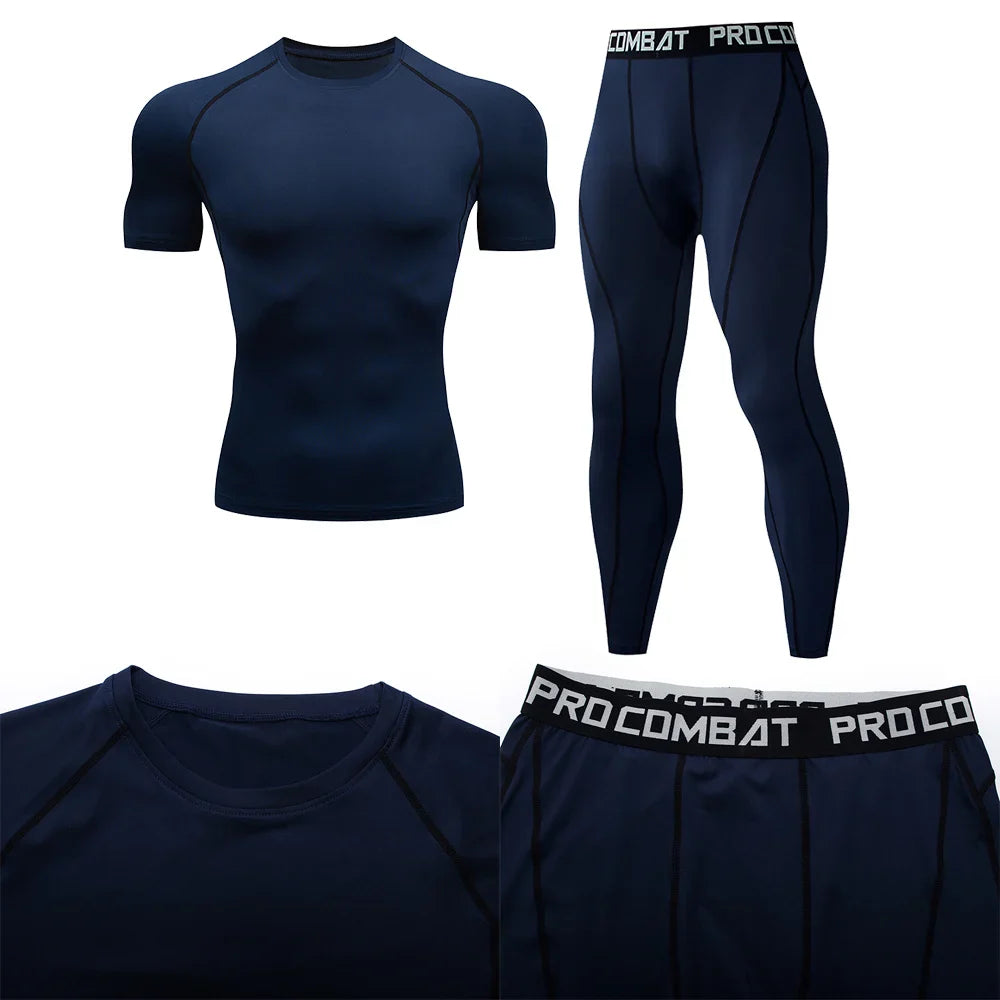 Men's Compression Fitness Gear for Gym Training