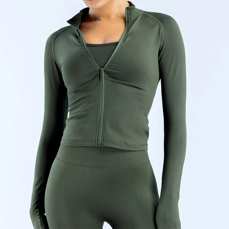 Workout Activewear Jacket for Fitness and Training