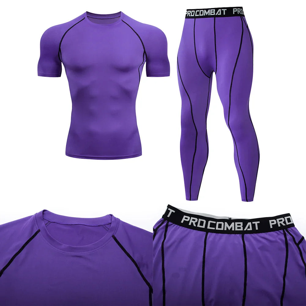 Men's Compression Fitness Gear for Gym Training