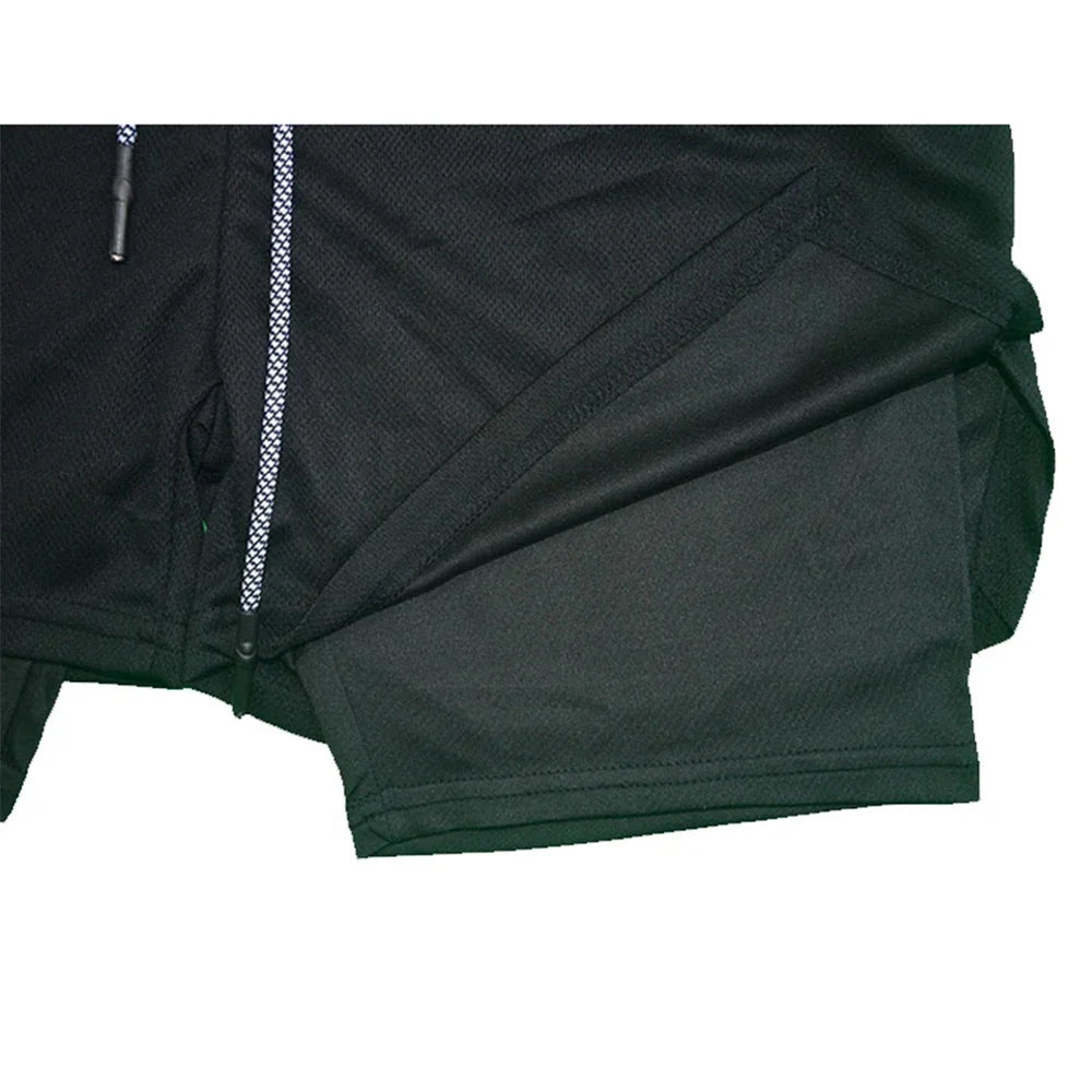 Men's 2-in-1 Compression Gym Running Shorts