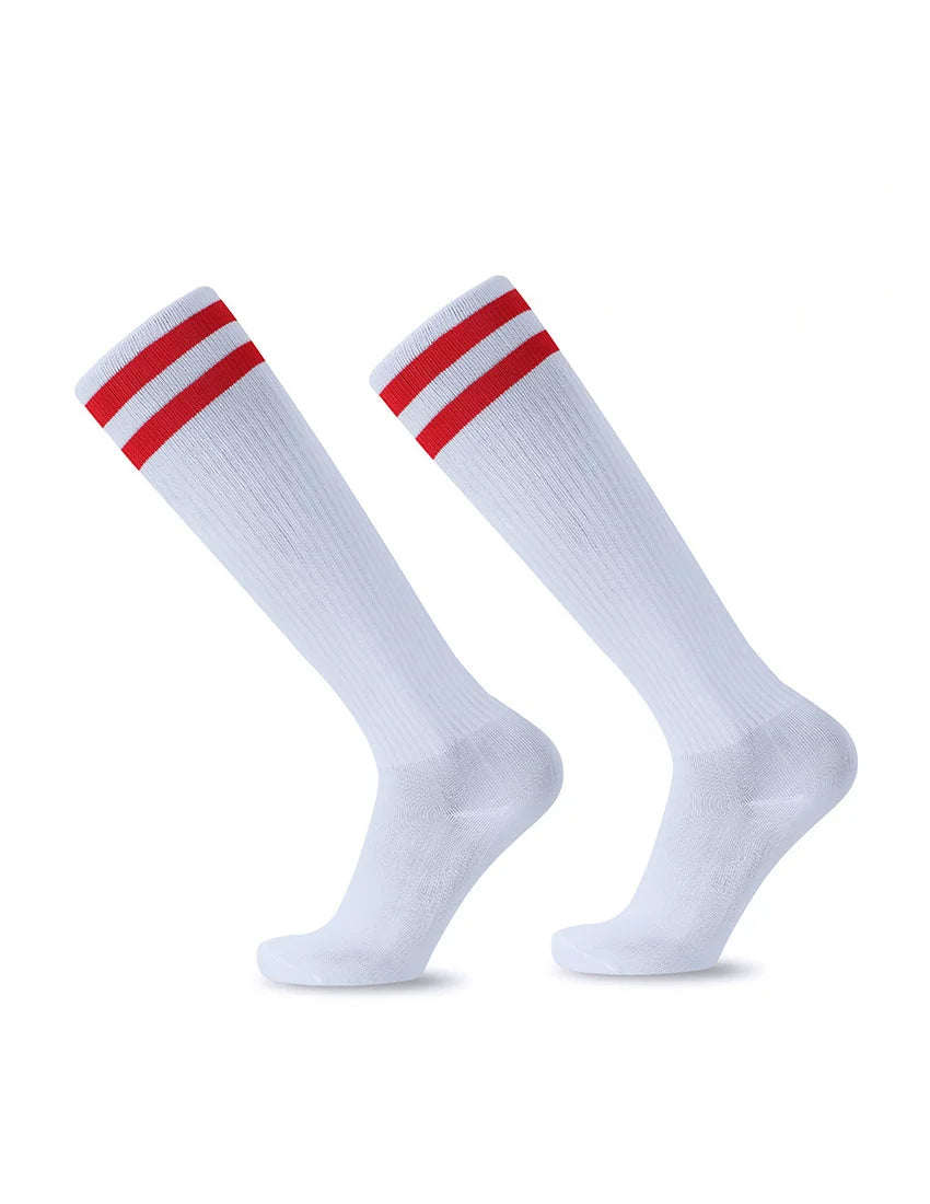 Striped Athletic Socks for Sports and Daily Wear