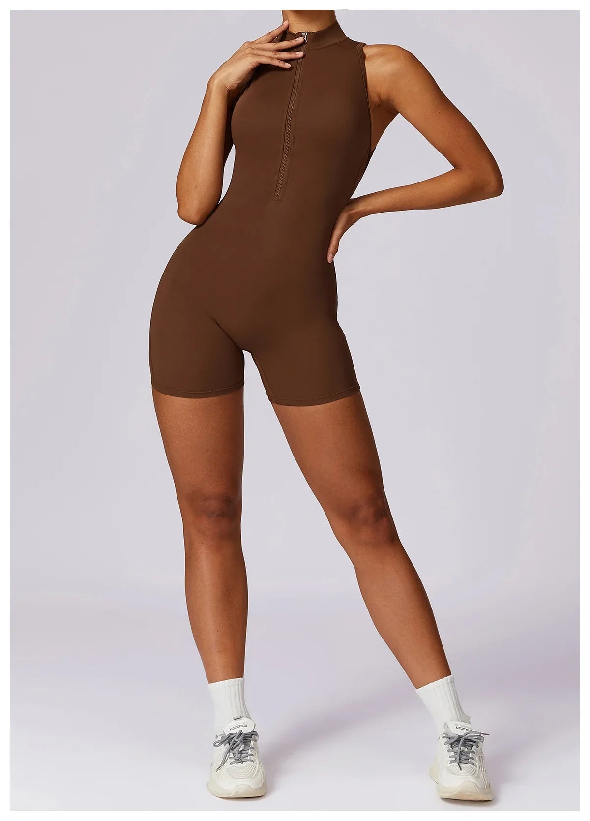 Women's Sleeveless Slim Fit Activewear Jumpsuit