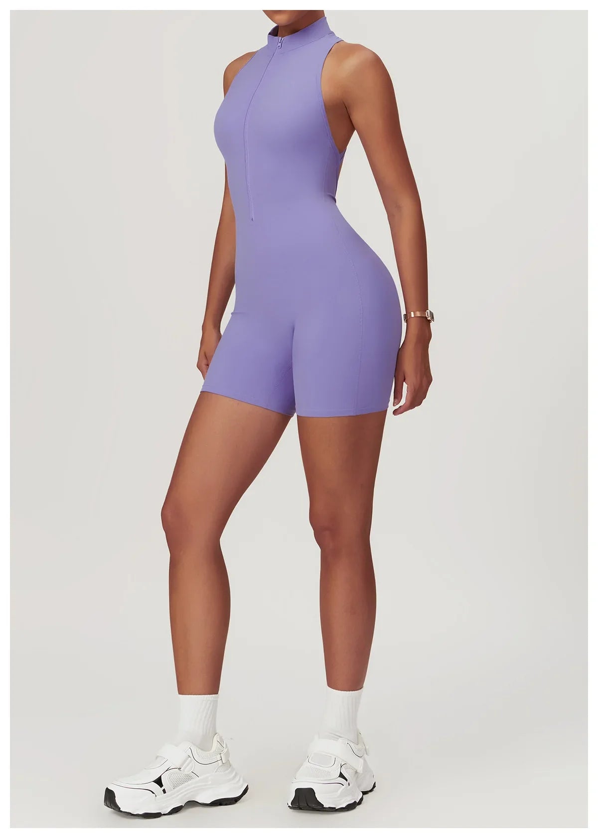 Women's Sleeveless Slim Fit Activewear Jumpsuit