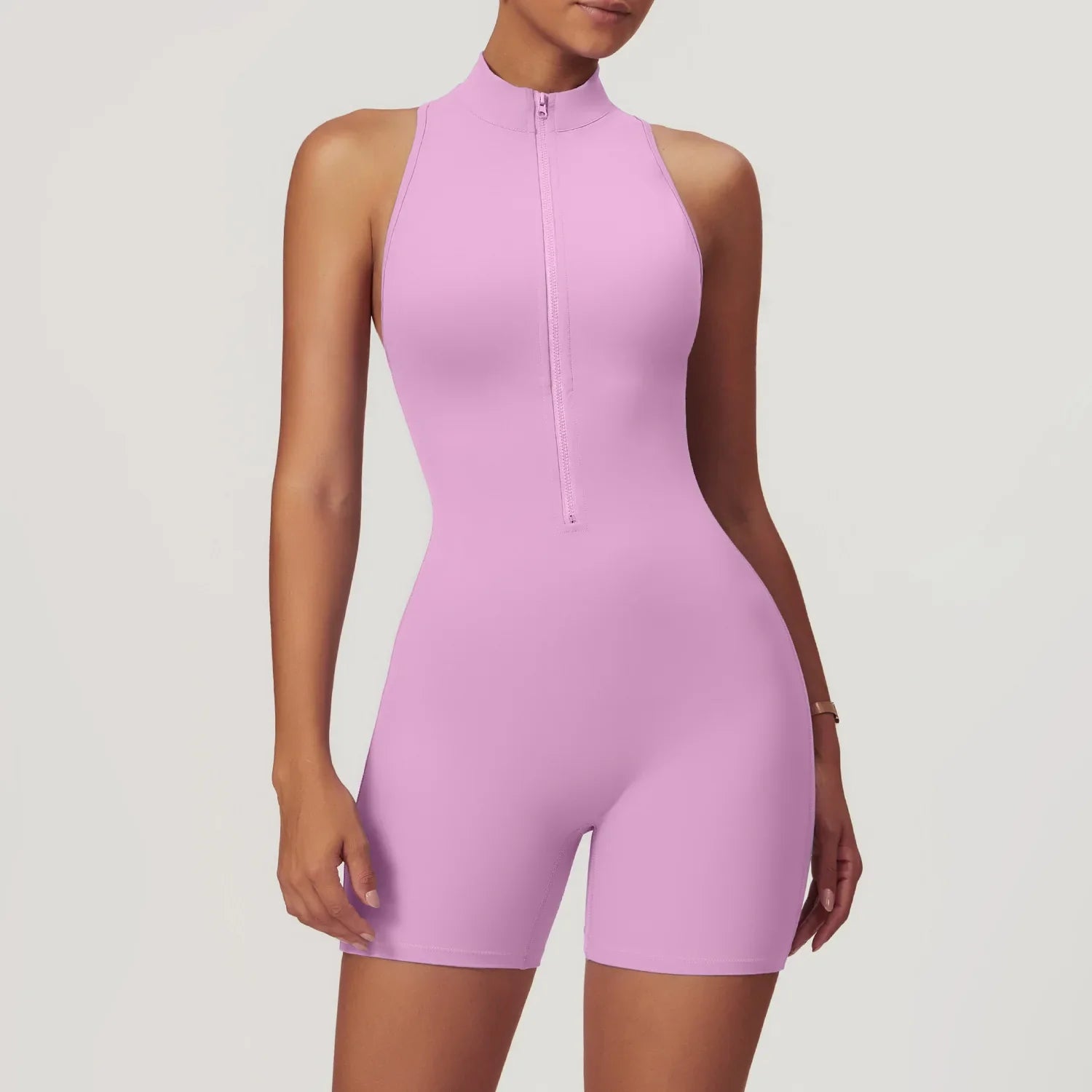 Women's Sleeveless Slim Fit Activewear Jumpsuit