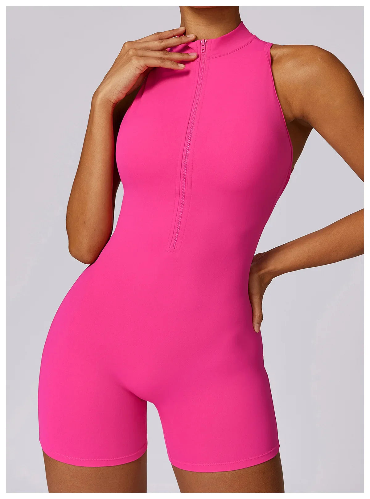 Women's Sleeveless Slim Fit Activewear Jumpsuit