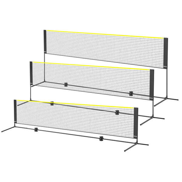 Portable Adjustable Badminton Volleyball Pickleball Net Set