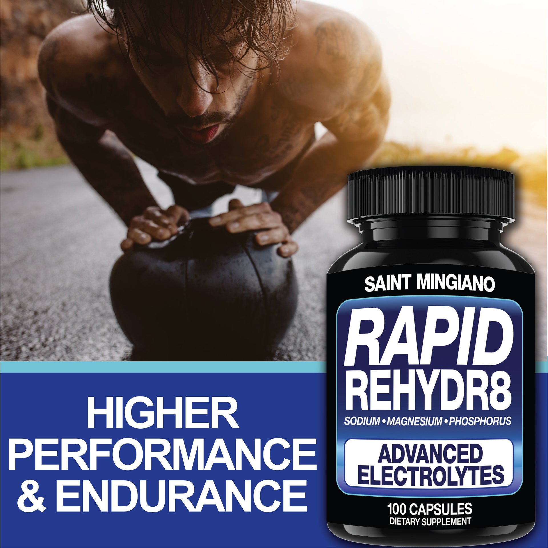 Rapid Rehydr8 Electrolyte Capsules for Muscle Recovery Support