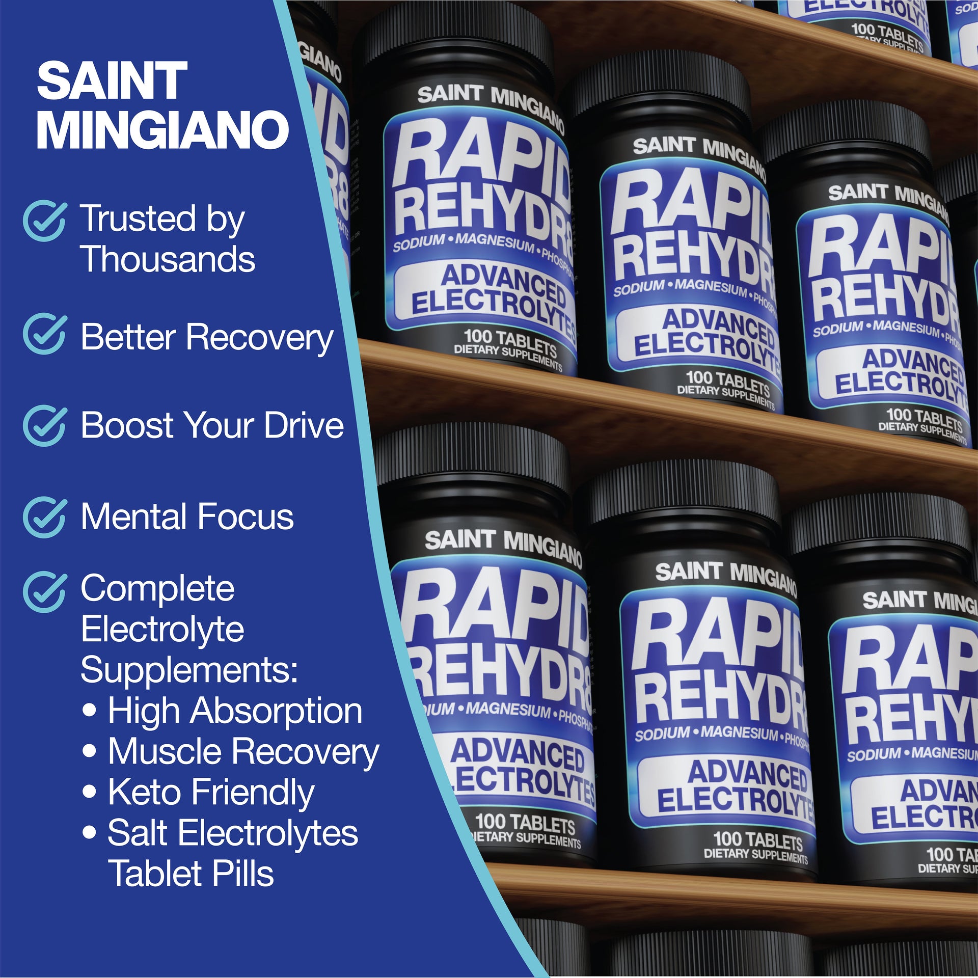Rapid Rehydr8 Electrolyte Capsules for Muscle Recovery Support