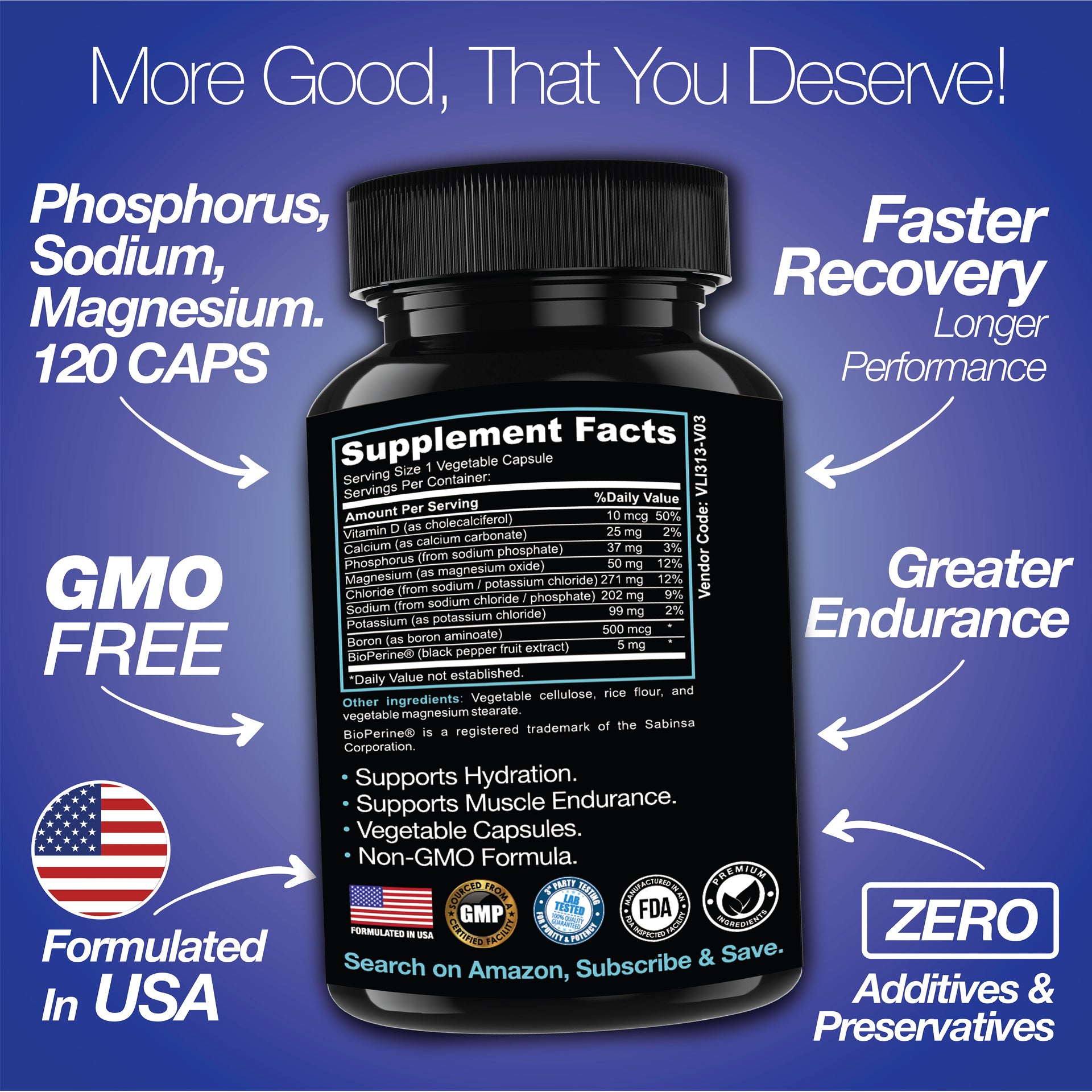 Rapid Rehydr8 Electrolyte Capsules for Muscle Recovery Support