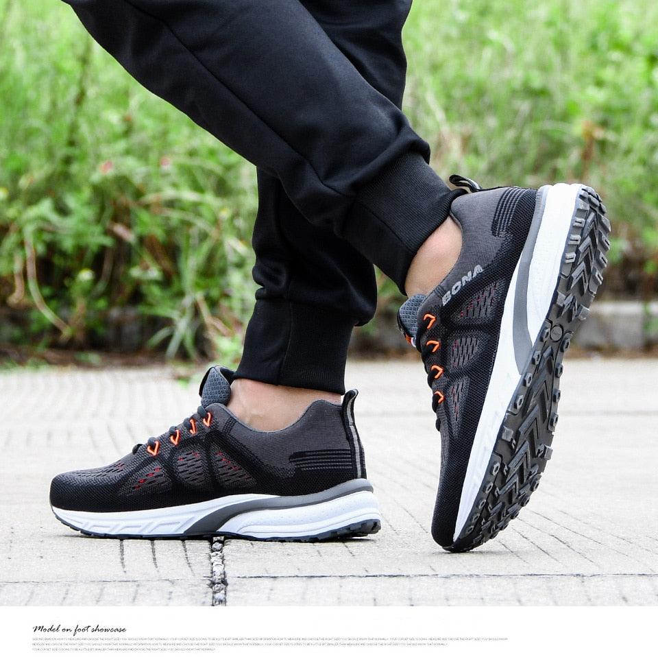 Men's Lightweight Mesh Running Sneakers Non-Slip Trainers