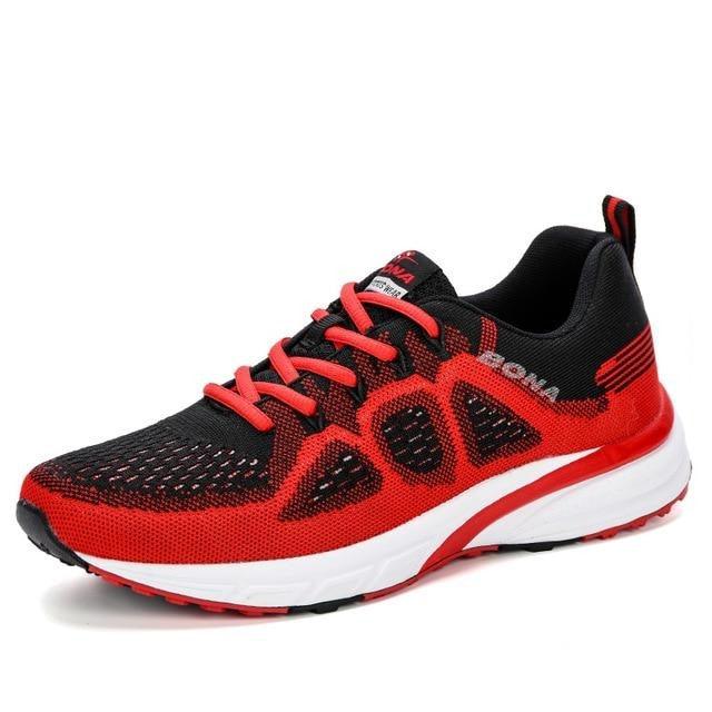 Men's Lightweight Mesh Running Sneakers Non-Slip Trainers