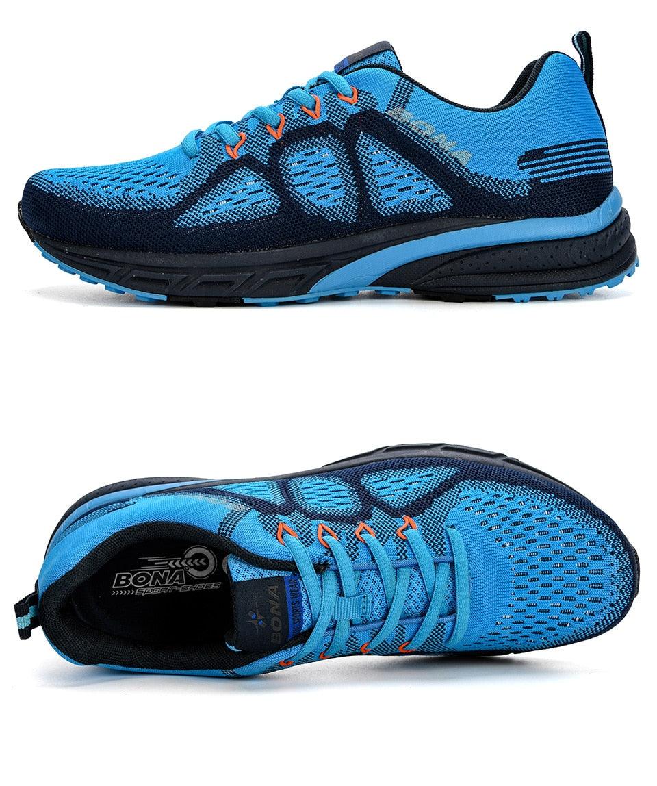 Men's Lightweight Mesh Running Sneakers Non-Slip Trainers