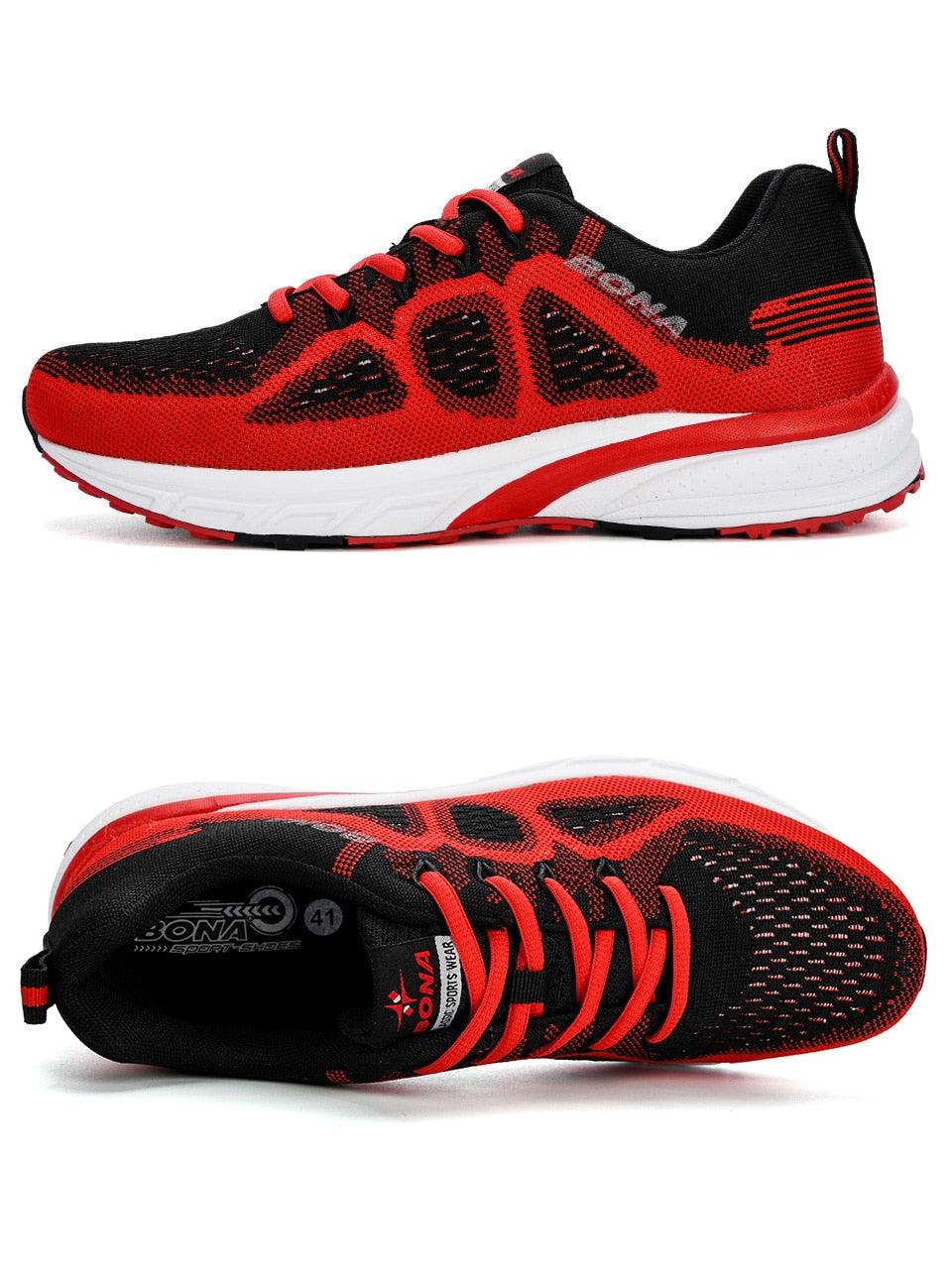 Men's Lightweight Mesh Running Sneakers Non-Slip Trainers