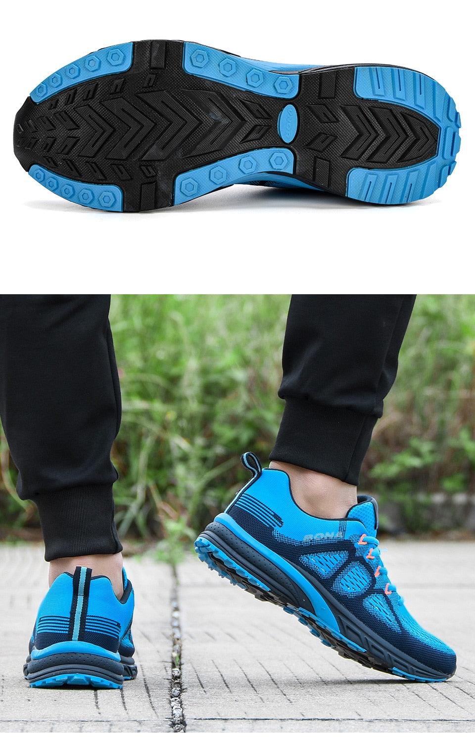 Men's Lightweight Mesh Running Sneakers Non-Slip Trainers