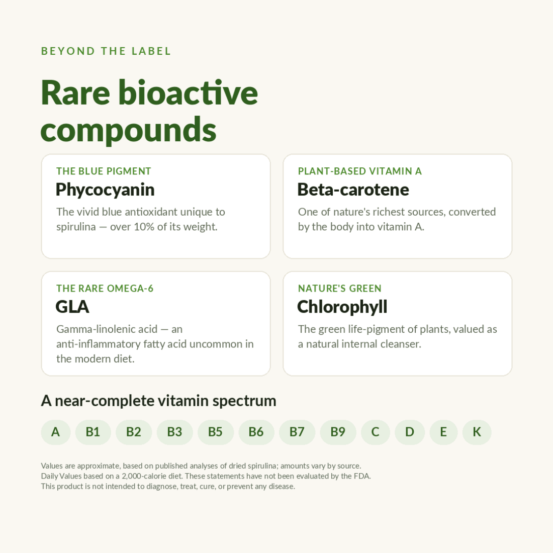 Spirulina Large Bag Nutrient Dense Supplement