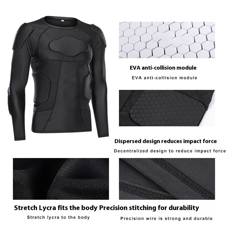 Anti-Collision Football Training Suit Protective Olive Jersey