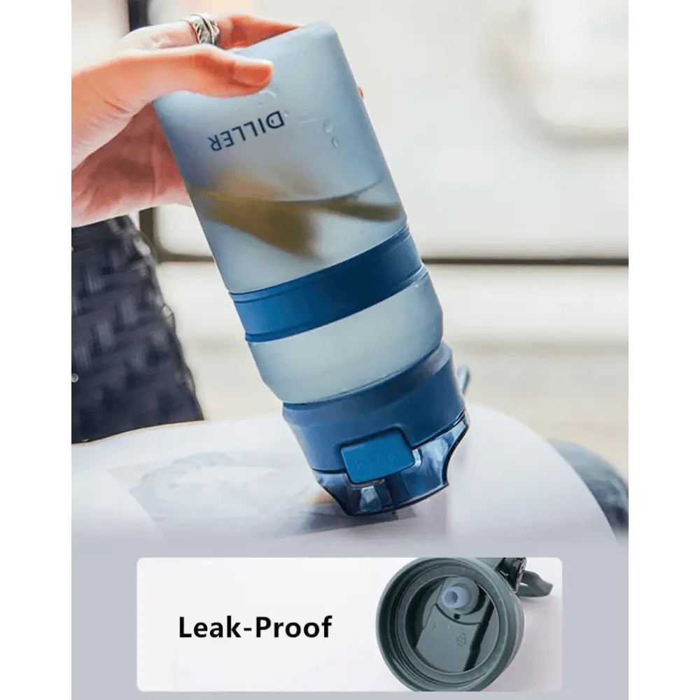 Portable Tritan Water Bottle with Straw for Fitness