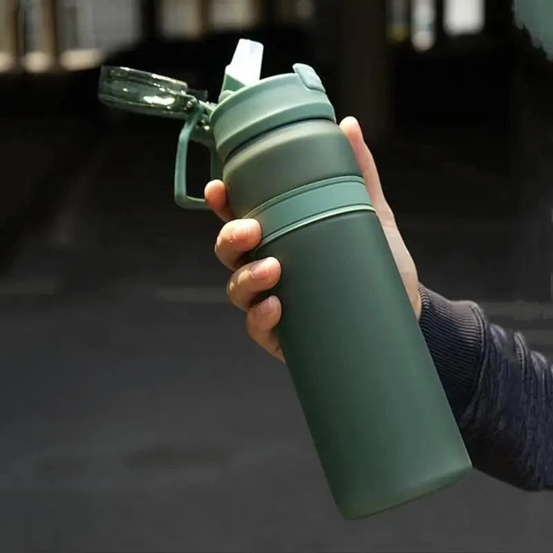 Portable Tritan Water Bottle with Straw for Fitness