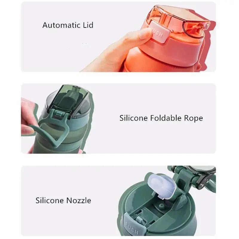 Portable Tritan Water Bottle with Straw for Fitness