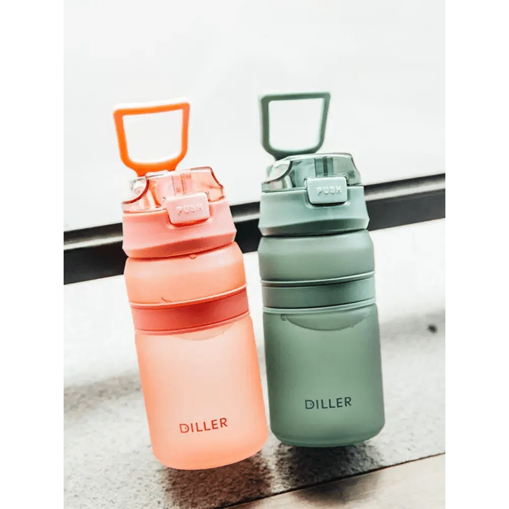 Portable Tritan Water Bottle with Straw for Fitness