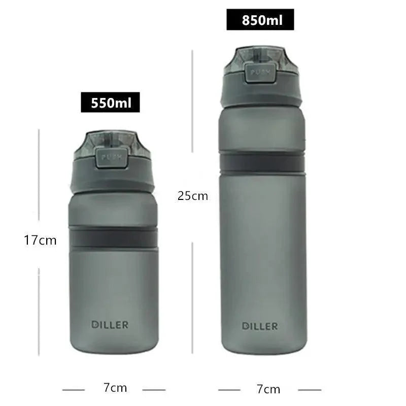 Portable Tritan Water Bottle with Straw for Fitness